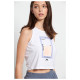 Bodytalk Γυναικεία αμάνικη μπλούζα Crop Top